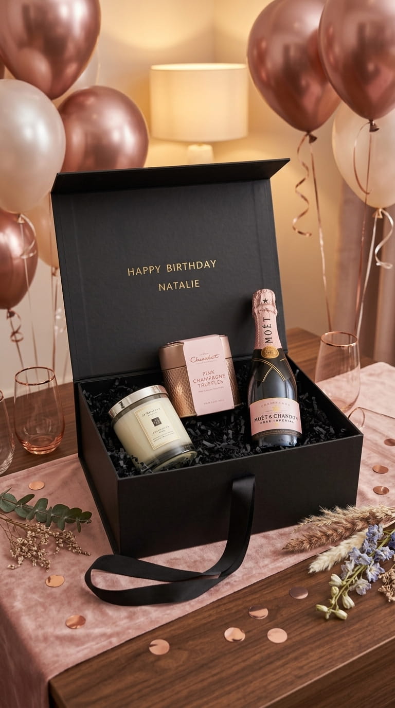 Luxury birthday gift box for her from The Hamper Co