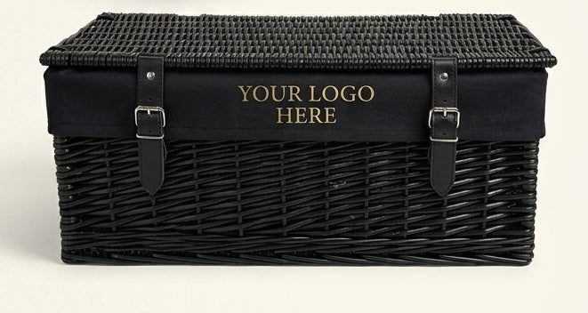 Corporate hamper basket branded with your company logo